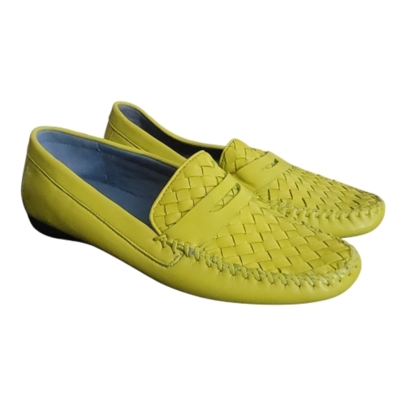Robert Zur Petrra Kiwi Woven Leather Loafers 9